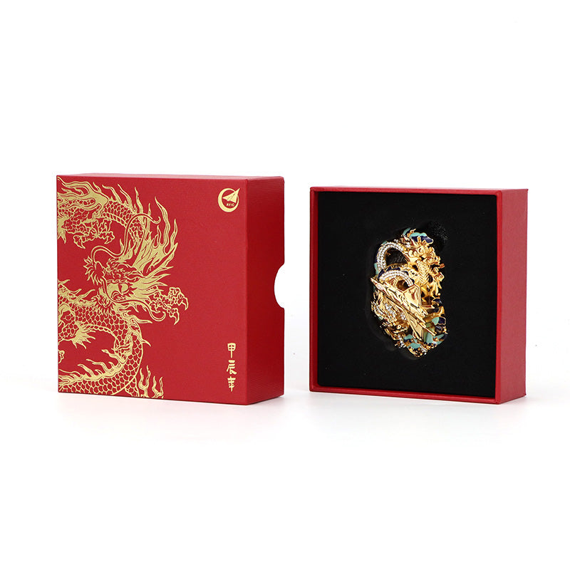 Aviation Culture and Creativity 15th Zhuhai Airshow Commemorative Edition "Lucky Dragon Offering Auspiciousness" Brooch